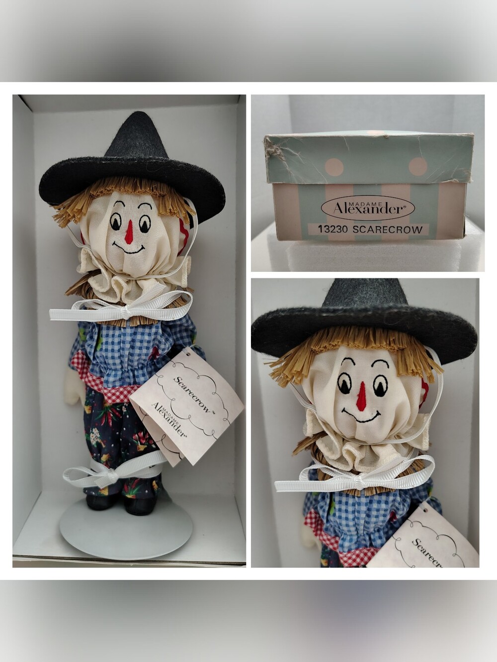 VINTAGE Madame Alexander 'Wizard Of Oz Collection ~ Scarecrow' w/Stand - In Box